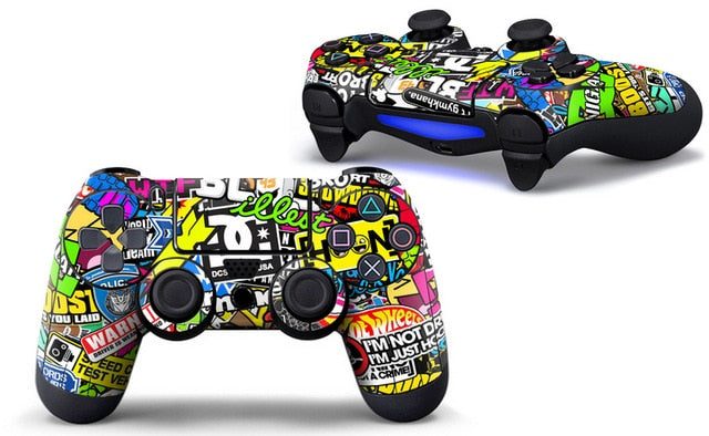 Bomb Bombing Joker Batman Vinyl Decal Skin Sticker For Sony Playstation 4 Controller Star Protector Skins Cover For PS4 Controle