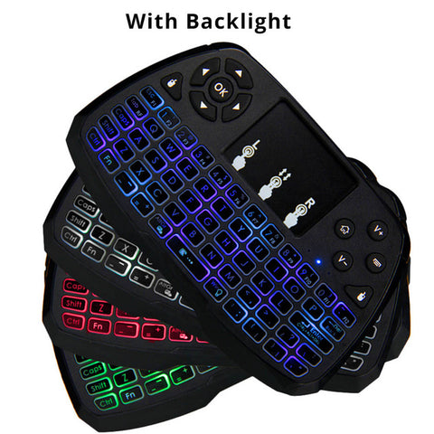 Russian/EN 2.4GHz Wireless Gaming Keyboard Touchpad Mouse Remote Control Backlight for Android TV BOX Smart TV PC Notebook Gamer
