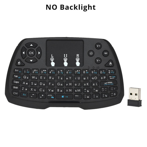 Russian/EN 2.4GHz Wireless Gaming Keyboard Touchpad Mouse Remote Control Backlight for Android TV BOX Smart TV PC Notebook Gamer