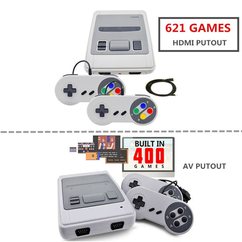 Mini TV Handheld Game Console Video Console For Nes Games With HDMI Out Built-in 400\621 Different Games PAL&NTSC For nes games