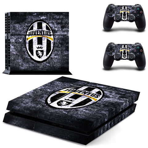 Juventus Football Team PS4 Skin Sticker Decal for Sony PlayStation 4 Console and 2 Controller Skin PS4 Sticker Vinyl Accessory