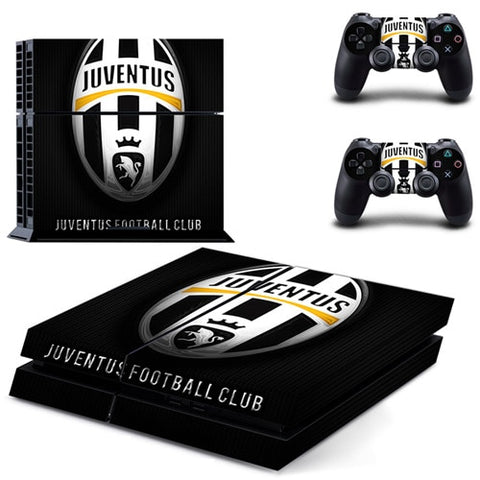 Juventus Football Team PS4 Skin Sticker Decal for Sony PlayStation 4 Console and 2 Controller Skin PS4 Sticker Vinyl Accessory