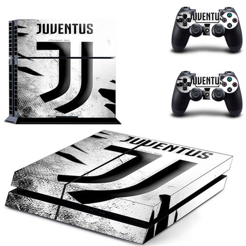 Juventus Football Team PS4 Skin Sticker Decal for Sony PlayStation 4 Console and 2 Controller Skin PS4 Sticker Vinyl Accessory