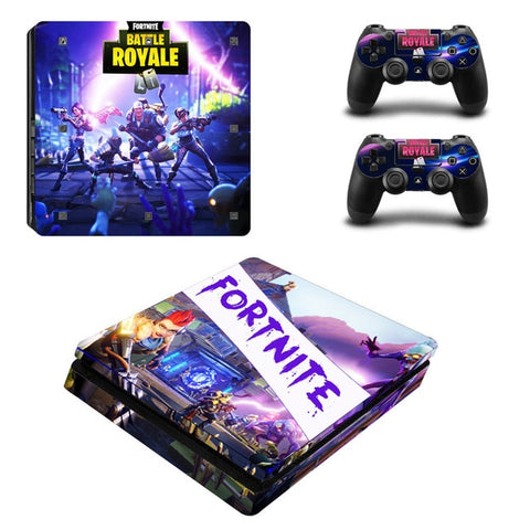 For PS4 Slim Skin Sticker Cover For Sony PlayStation 4 Slim Console 2 Controllers Skins Game Accessories