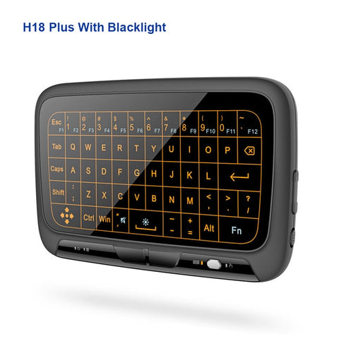 H18 Plus 2.4GHz Wireless Mini Keyboard Touchpad With backlight Function Air Mouse Game Keyboards with Backlit For Smart TV PS3