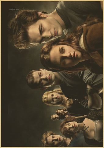 Wall sticker movie poster The Twilight Saga and huntsman Paint Kraft Paper Retro Bar Cafe Living Room Wall Art Crafts