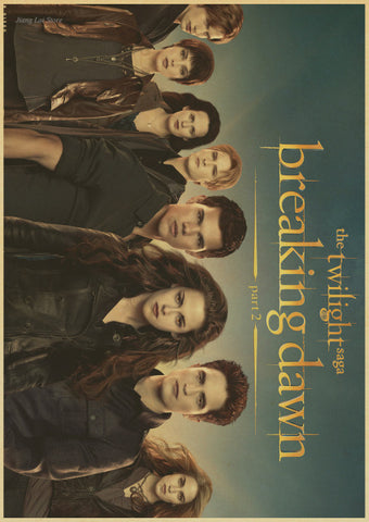 Wall sticker movie poster The Twilight Saga and huntsman Paint Kraft Paper Retro Bar Cafe Living Room Wall Art Crafts