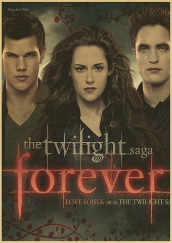 Wall sticker movie poster The Twilight Saga and huntsman Paint Kraft Paper Retro Bar Cafe Living Room Wall Art Crafts