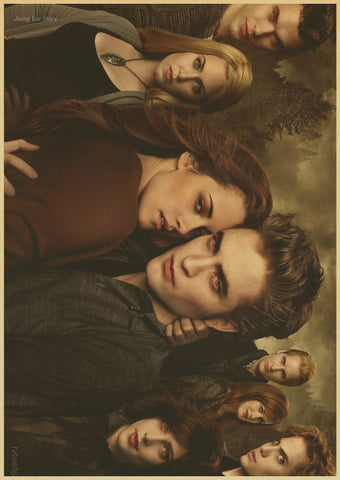 Wall sticker movie poster The Twilight Saga and huntsman Paint Kraft Paper Retro Bar Cafe Living Room Wall Art Crafts