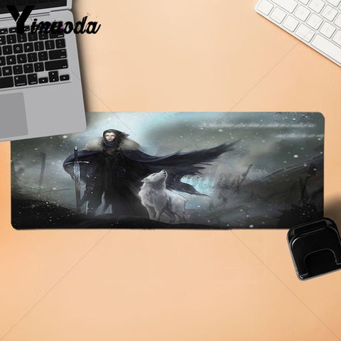 Yinuoda New Design Game Of Thrones Keyboards Mat Rubber Gaming mousepad Desk Mat Mouse Keyboards Mat Mousepad for boyfriend Gift