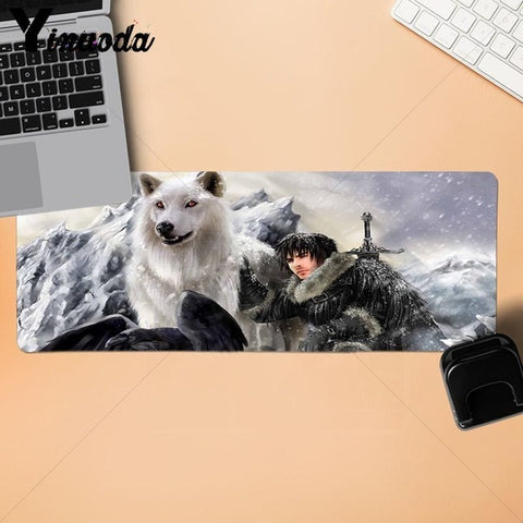 Yinuoda New Design Game Of Thrones Keyboards Mat Rubber Gaming mousepad Desk Mat Mouse Keyboards Mat Mousepad for boyfriend Gift