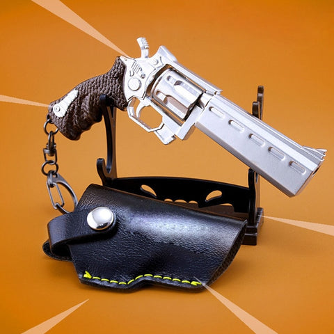 Fortnight Keychain Toy Battle Royale Action Figure From FORTNIGHT Silencer Pistol Alloy Weapon Model Christmas Gift