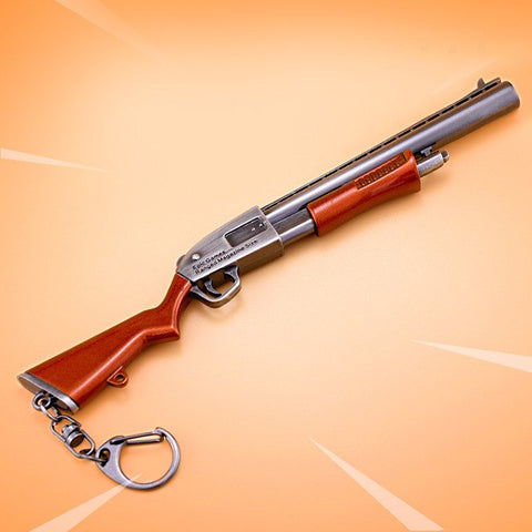 Kids Christmas Gifts Toy Fortnight Battle Royale Action Figure FORTRESS Gun Model Alloy Weapons FORTNIGHT Keychain Fort Night