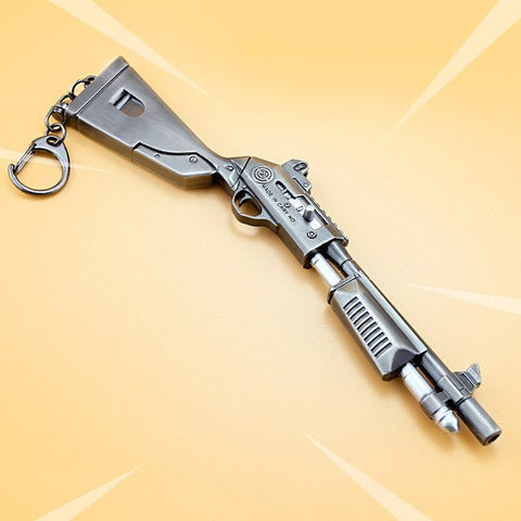 Kids Christmas Gifts Toy Fortnight Battle Royale Action Figure FORTRESS Gun Model Alloy Weapons FORTNIGHT Keychain Fort Night