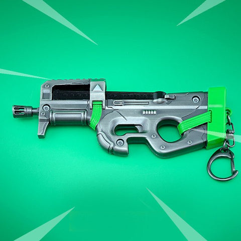 Kids Christmas Gifts Toy Fortnight Battle Royale Action Figure FORTRESS Gun Model Alloy Weapons FORTNIGHT Keychain Fort Night